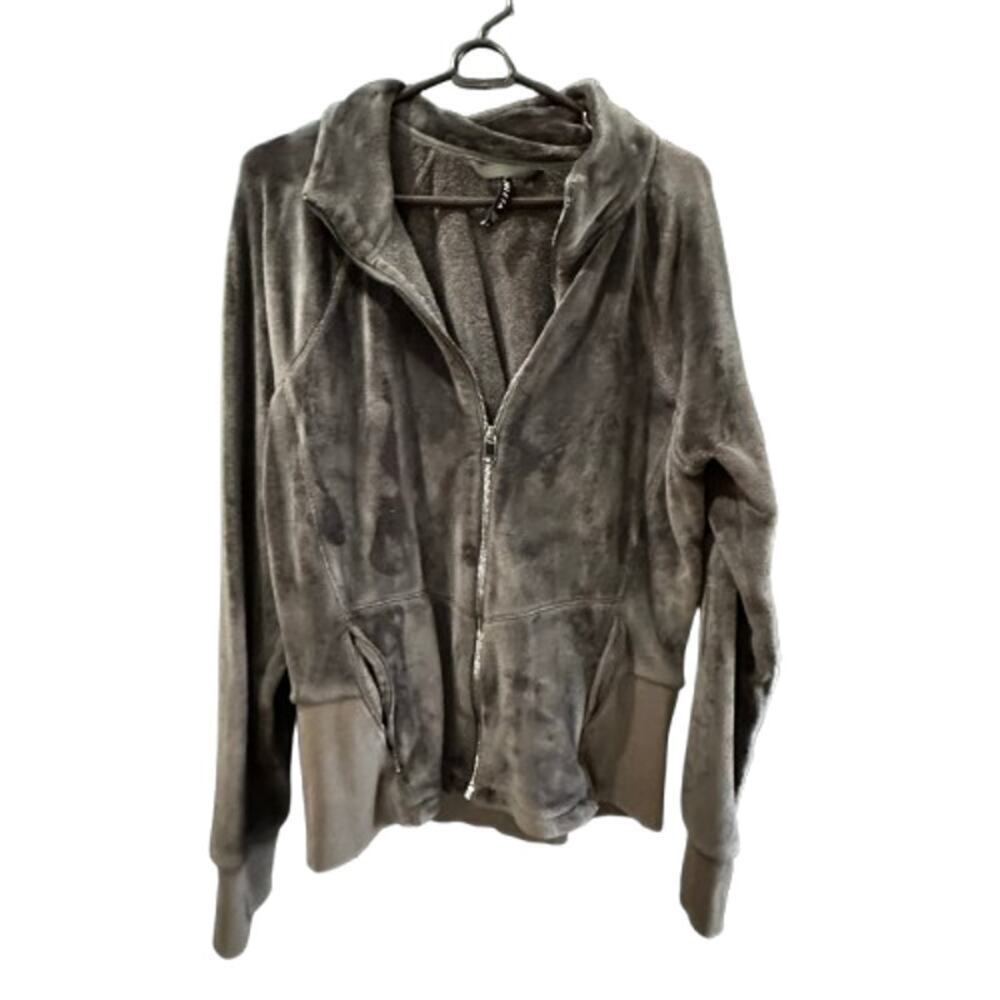Athleta Women's Brown Cloud Fleece Full Zip Jacket Size XL - Picture 2 of 8